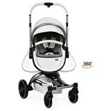Yoyko Spin 360 Derece Dönebilen Bebek Arabası Gri Kasa
